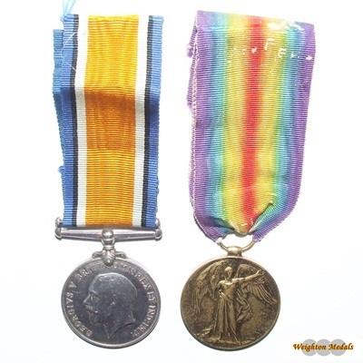 WWI Duo - Victory & BWM - PTE. G WHITE